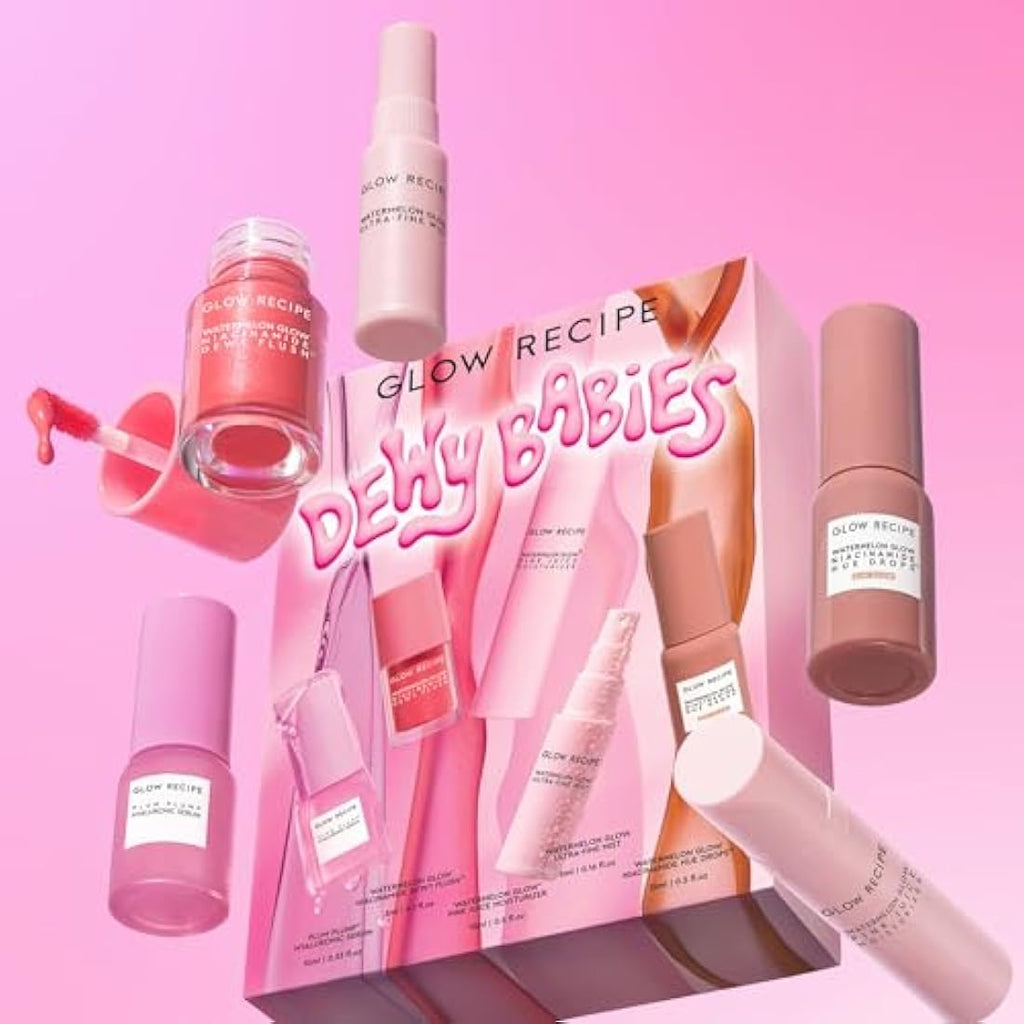 Glow Recipe Dewy Babies Travel Skincare Set | 5-Piece Hydrating Kit