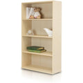 Furinno Pasir 4-Tier Open Shelf Display Rack - Steam Beech Wood