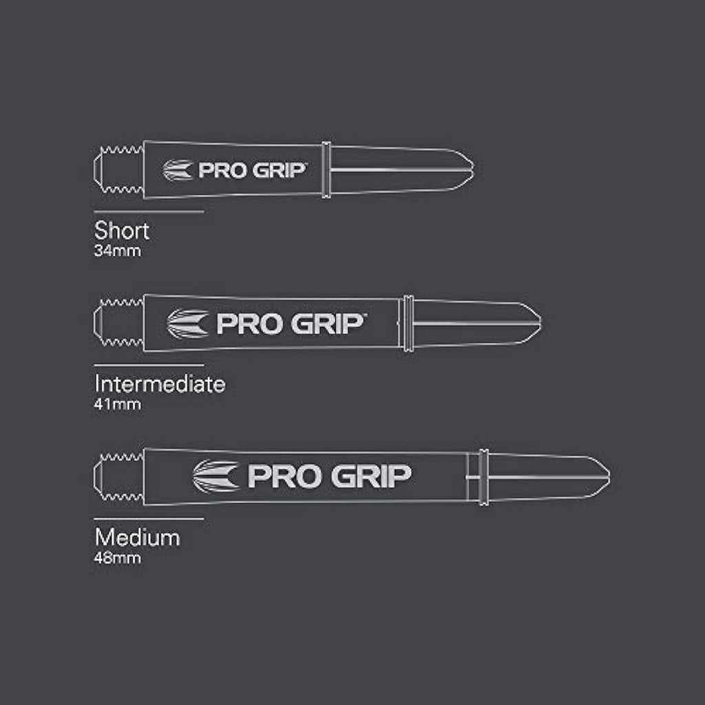 Target Darts Pro Grip Shafts – Aqua Nylon Medium 48mm (15 Pack)