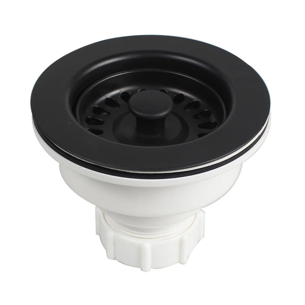 Sknrlko Kitchen Sink Drain Assembly | 114mm Plastic Strainer Basket