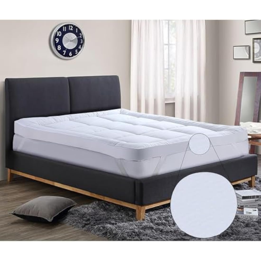 Yorkshire Homeware Microfibre Mattress Topper | 10cm Deep Single