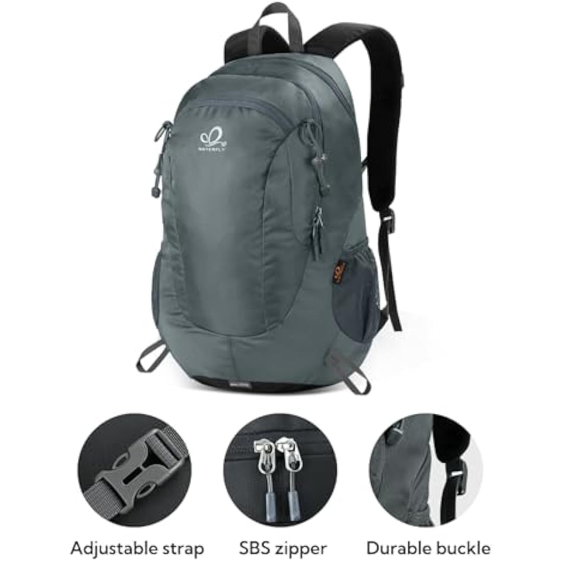 Waterfly 25L Hiking Backpack – Water Resistant Daypack with Rain Cover