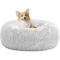 Jolof Store Orthopedic Round Dog Bed – Egg Crate Foam Cat Sofa, Light Grey