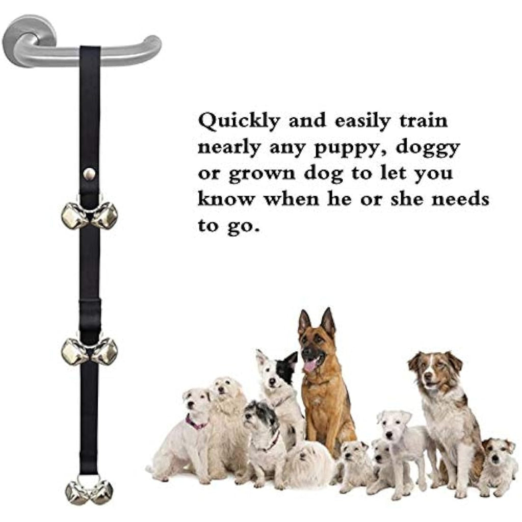 ADOGO Dog Potty Training Door Bells – Adjustable Length Puppy Toilet Aid