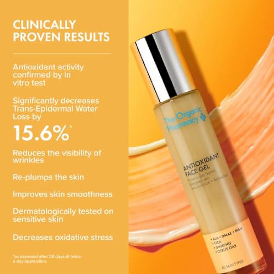 The Organic Pharmacy Antioxidant Face Gel – Anti-Ageing & Repair 35ml