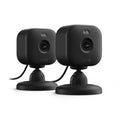 Blink Mini 2 Smart Security Camera - HD Color Night View, Black (2-Pack)