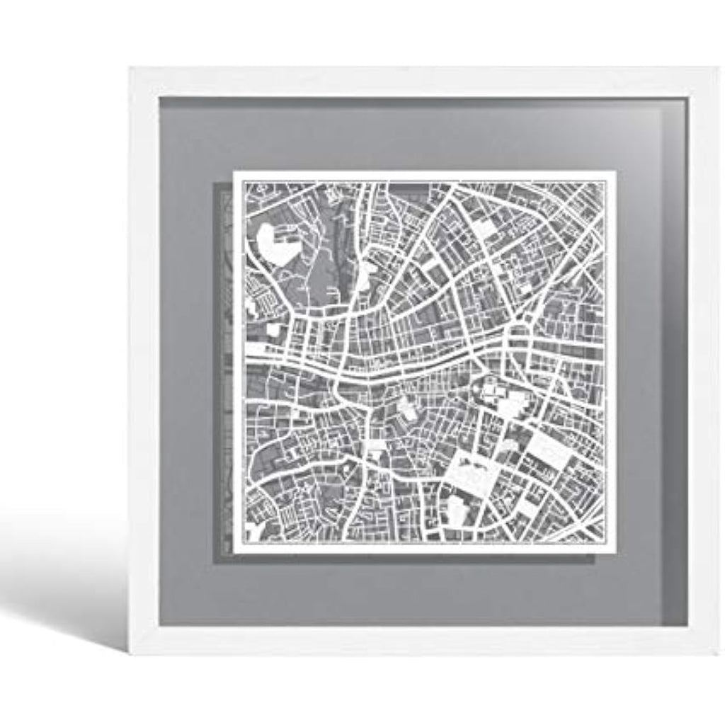 Jolof Store Dublin Marco de Papel para Mapas – Arte de Papel 9x9