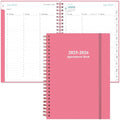 Jolof Store 2024-2025 Hourly Appointment Book - A5 Weekly Planner, Pink