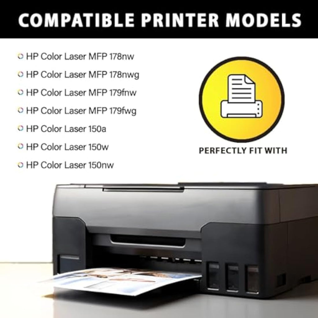 HP 117A Compatible Toner Cartridge 4-Pack for Color Laser 150 178 179