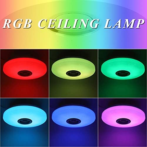 36W RGB LED Ceiling Light with Bluetooth Speaker & App