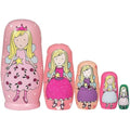 ELUTONG Wooden Nesting Dolls – 5pc Handmade Angel Matryoshka Kids Toy