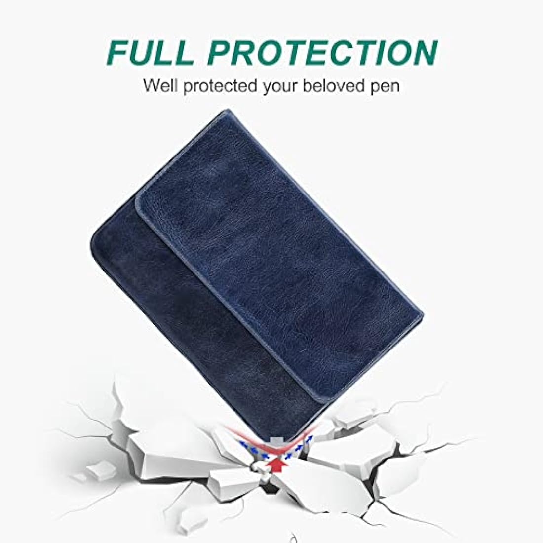 Hiram Vegetable Tanned Leather 12 Pen Case | Fountain Pen Storage Box