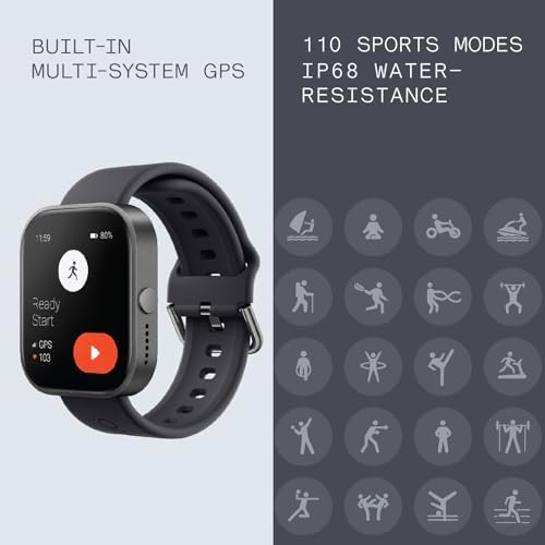 CMF by Nothing Watch Pro Smartwatch – 1.96" AMOLED, GPS, Dark Grey
