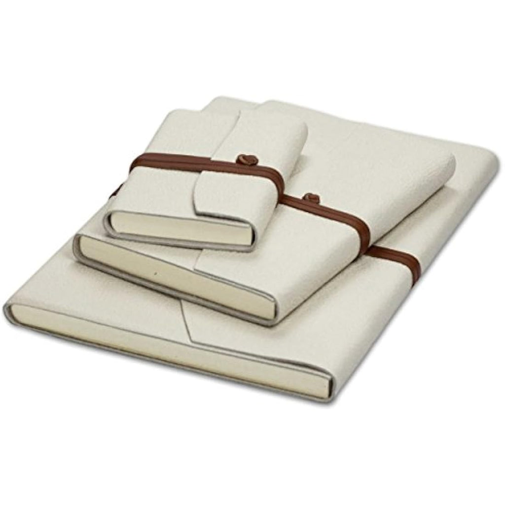 Capri Leather Journal – A5 Italian Handcrafted Diary, Ivory