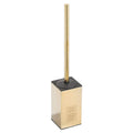 NSODOO 304 Stainless Steel Toilet Brush Holder – Polished Gold Square
