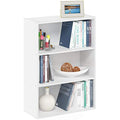 Furinno Pasir 3-Tier Open Shelf Storage Unit - White Engineered Wood
