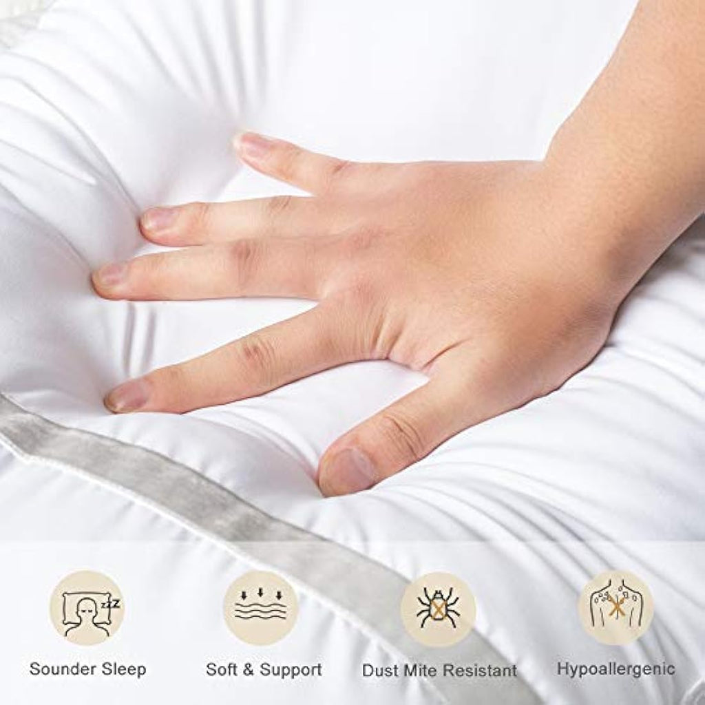 BedStory Hotel Pillows 4 Pack – Down Alternative Hypoallergenic Cotton