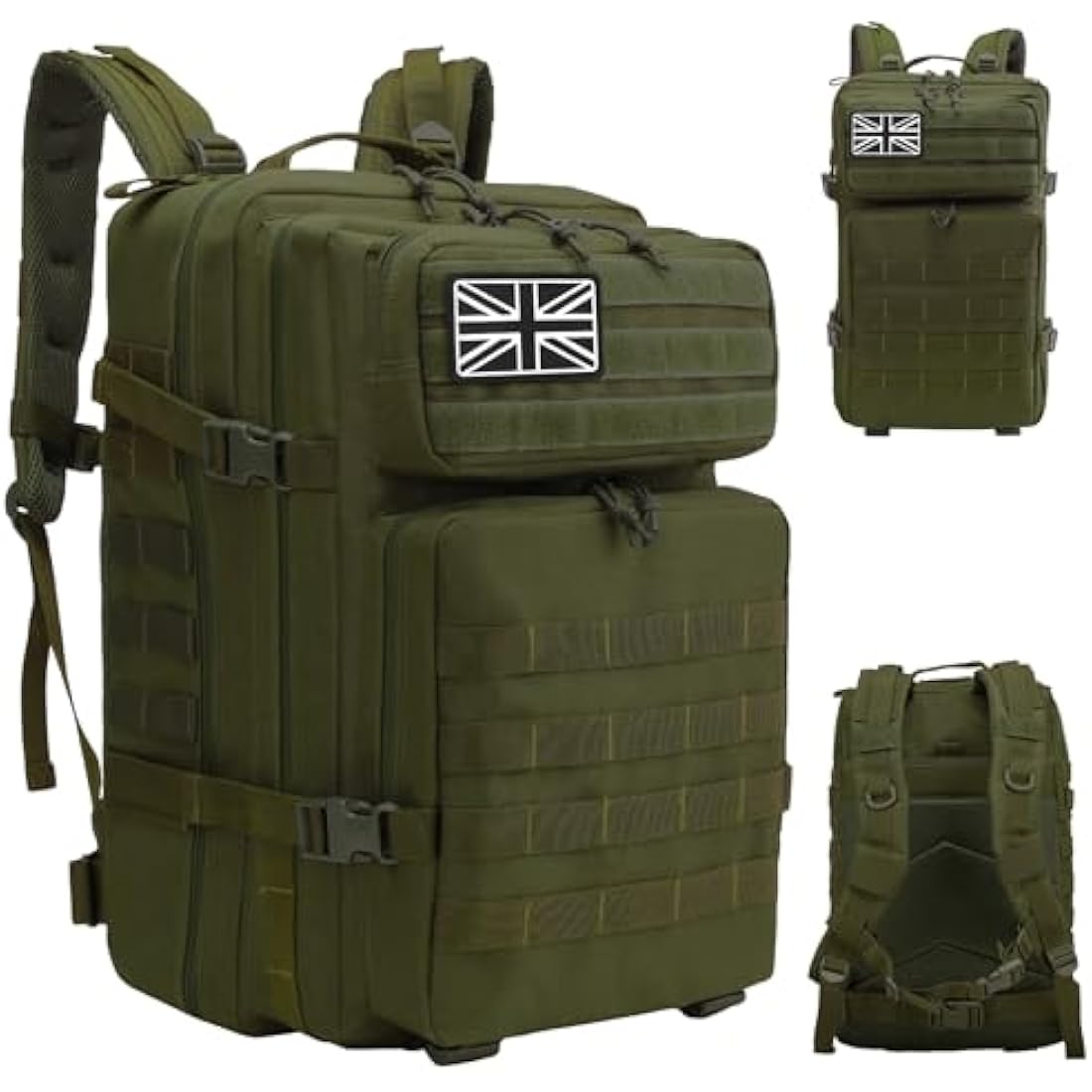 Delgeo 45L Military Tactical Backpack – Waterproof Molle Assault Pack