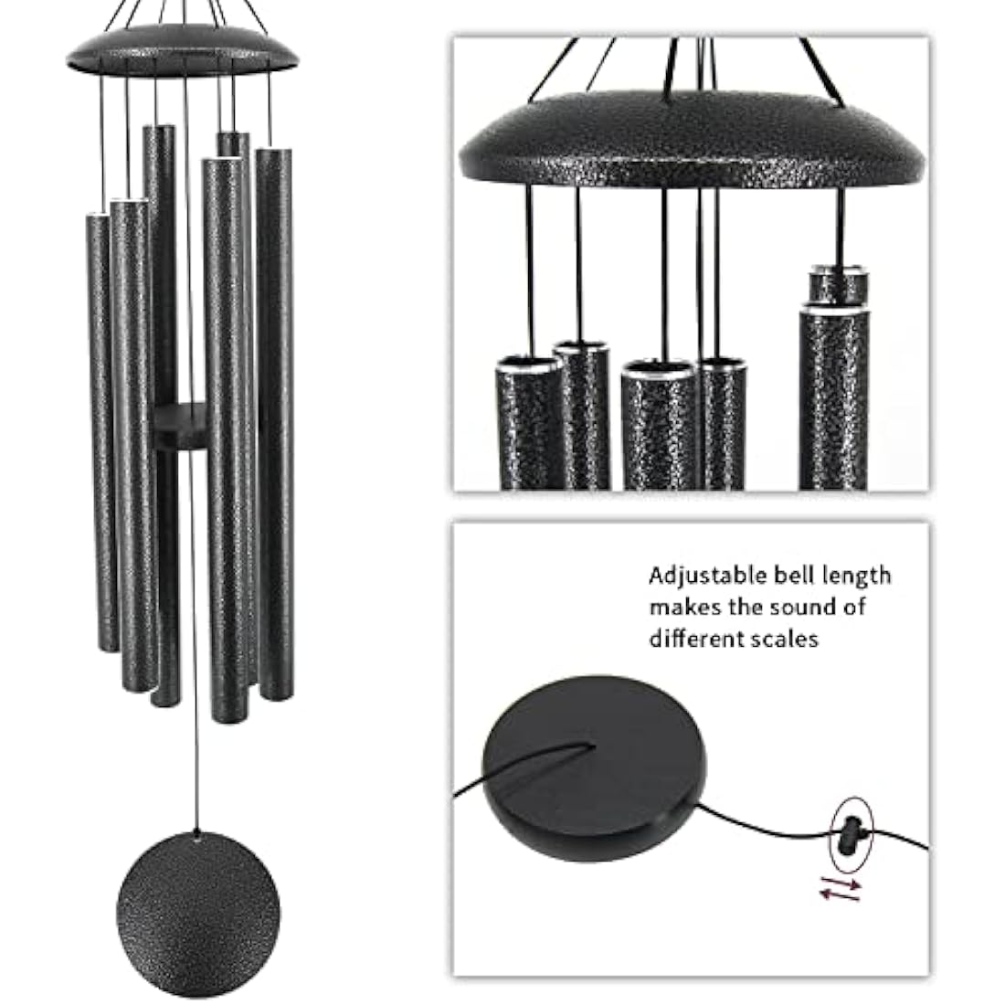 ASTARIN 45-Inch Memorial Wind Chimes | Deep Tone Metal Outdoor Decor
