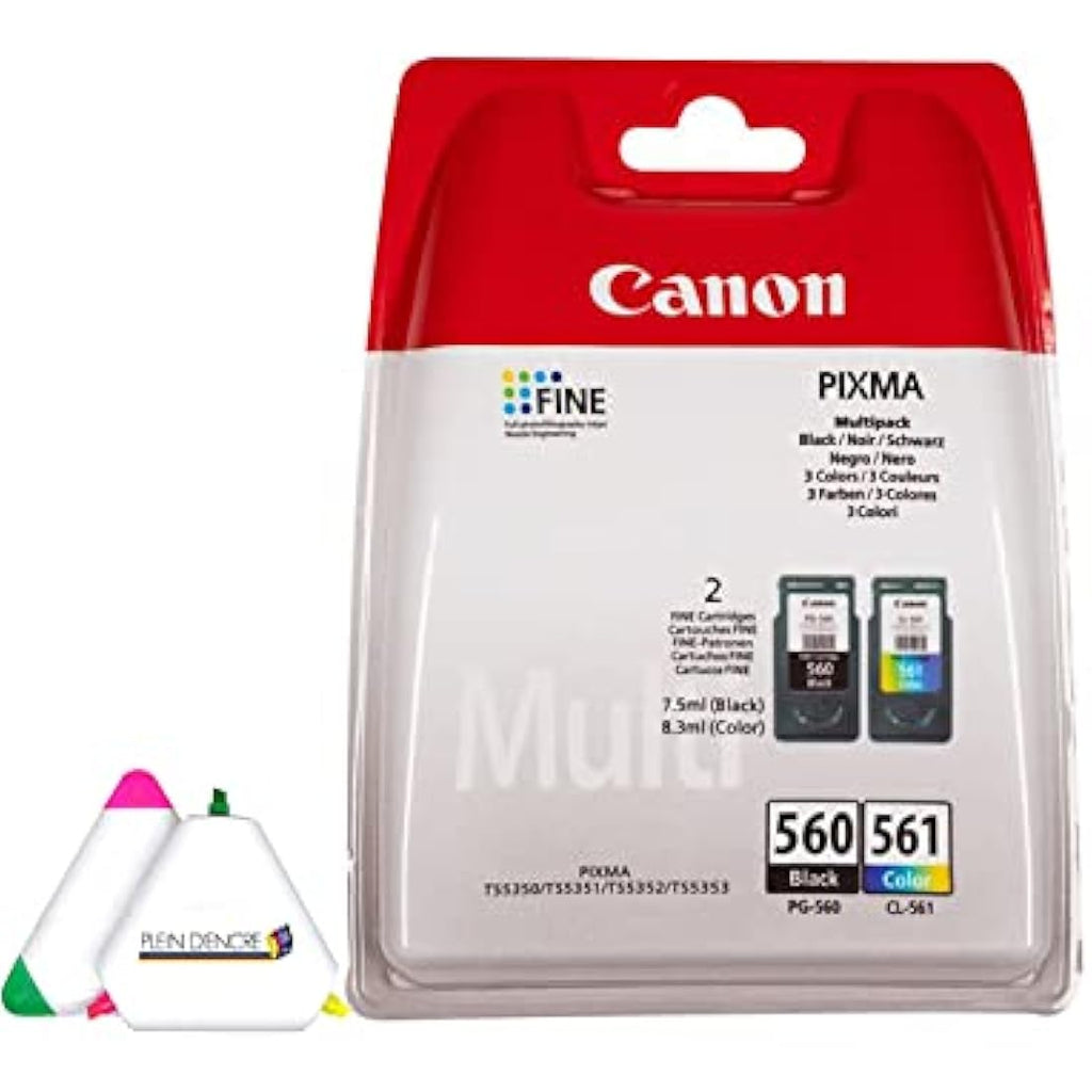 Canon PG560 CL561 Genuine Ink Cartridges Multipack for Pixma TS5350
