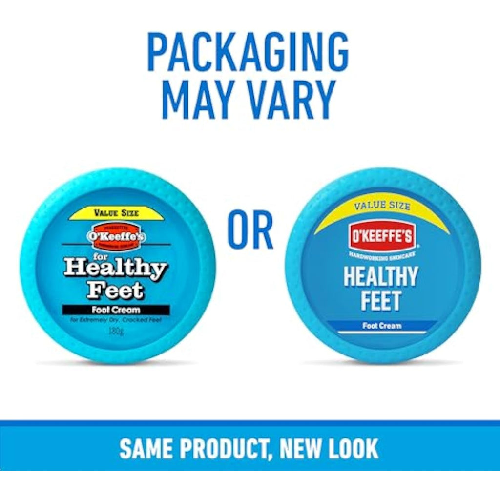 O’Keeffe’s Healthy Feet Foot Cream for Dry Cracked Skin - 180g (8 Pack)