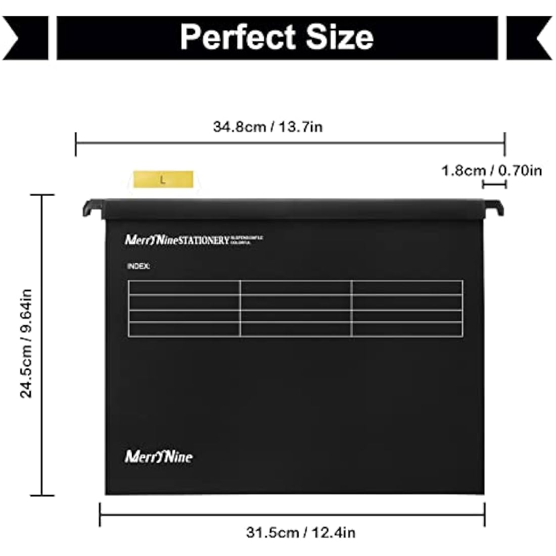 A4 Suspension Files - 15 Pack Polypropylene Hanging Folders