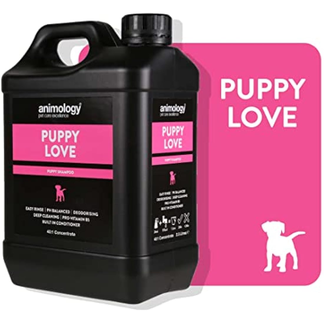 Animology Puppy Love Dog Shampoo – Gentle Cleanser for Puppies, 2.5L