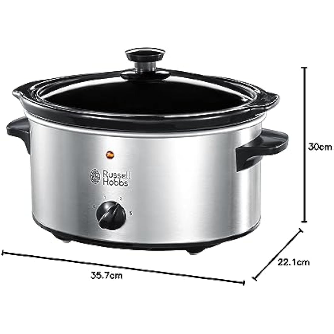 Russell Hobbs 3.5L Slow Cooker – Stainless Steel Electric Pot