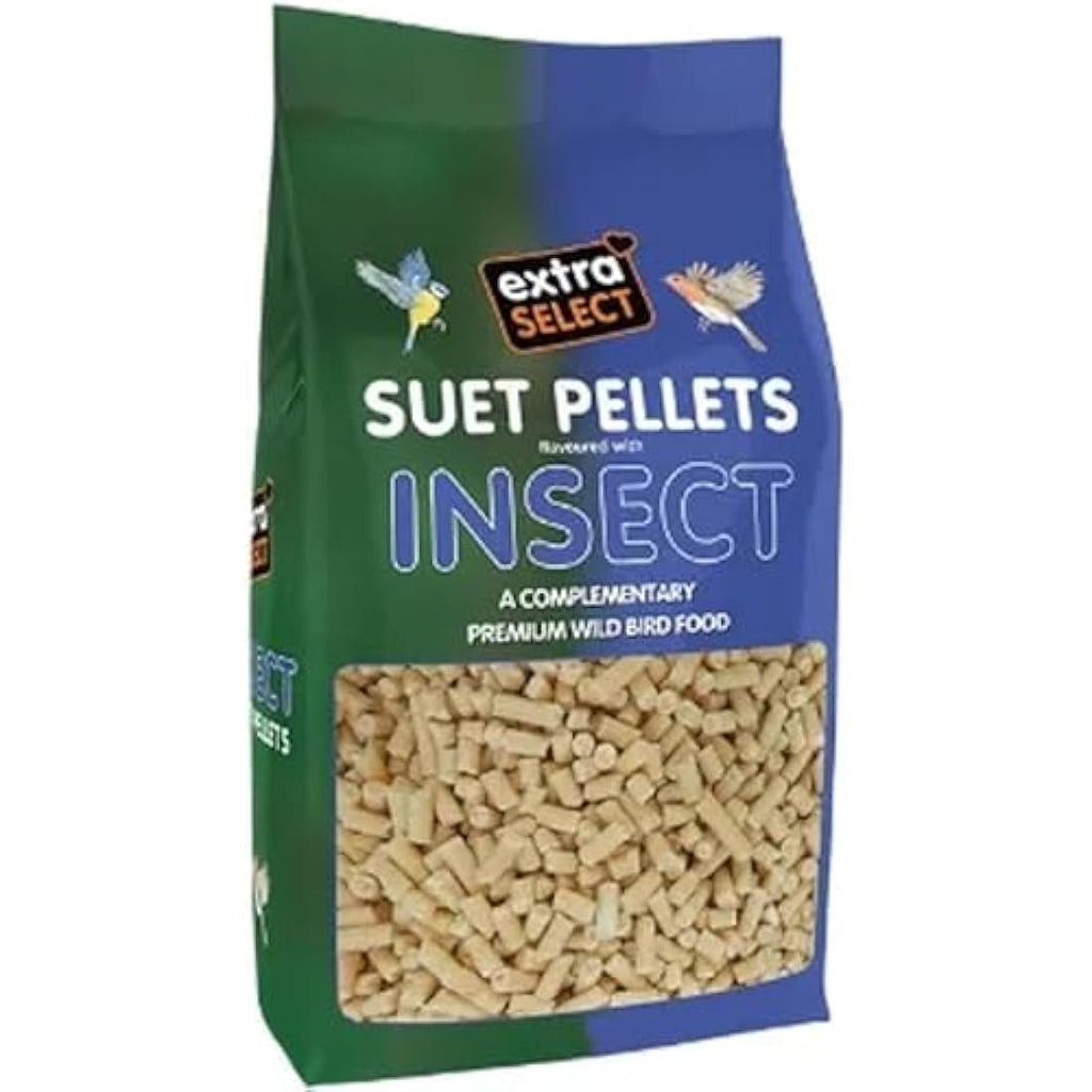 Extra Select Insect Suet Pellets – High Energy Wild Bird Food, 3kg