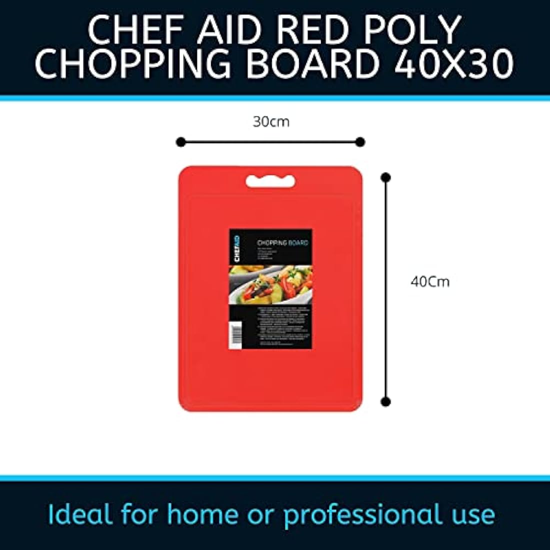 Chef Aid Colour-Coded Chopping Board Set | Non-Slip Cutting Boards, 4 Pack