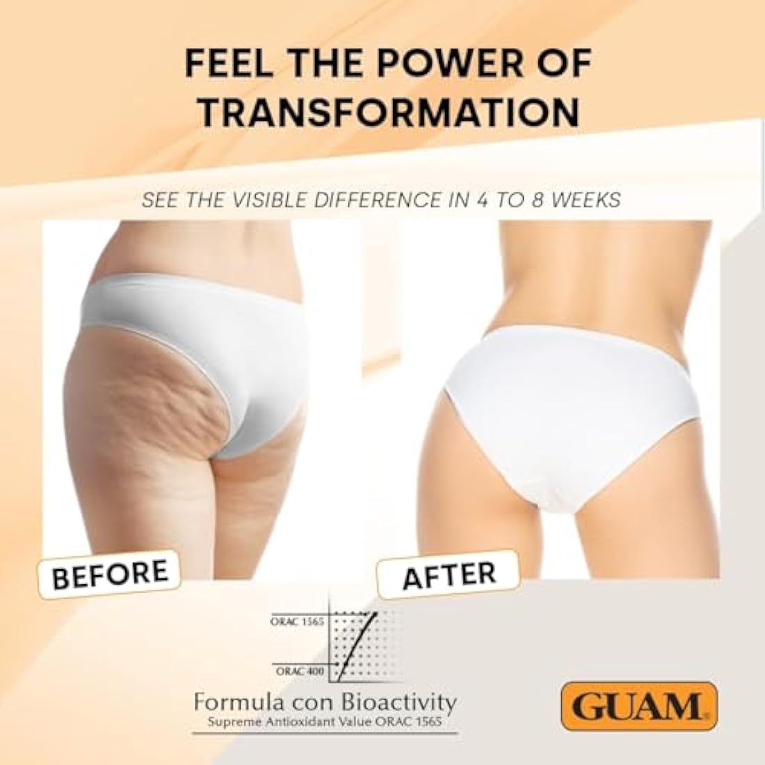 GUAM Seaweed Mud Anti-Cellulite Treatment – Hot Body Mask for Legs, 1kg