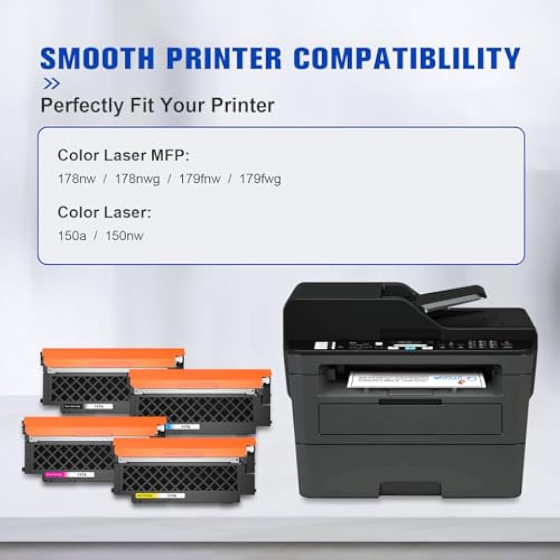 Q-image 117A Toner Cartridge 4-Pack for HP Color Laser MFP 179fwg 150a