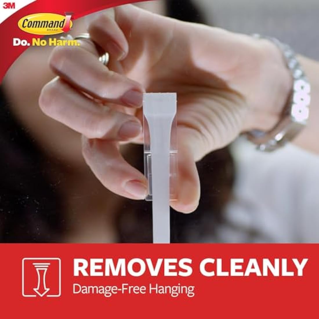 Command Medium Designer Hooks, White – Damage-Free Hanging (6 Pack)