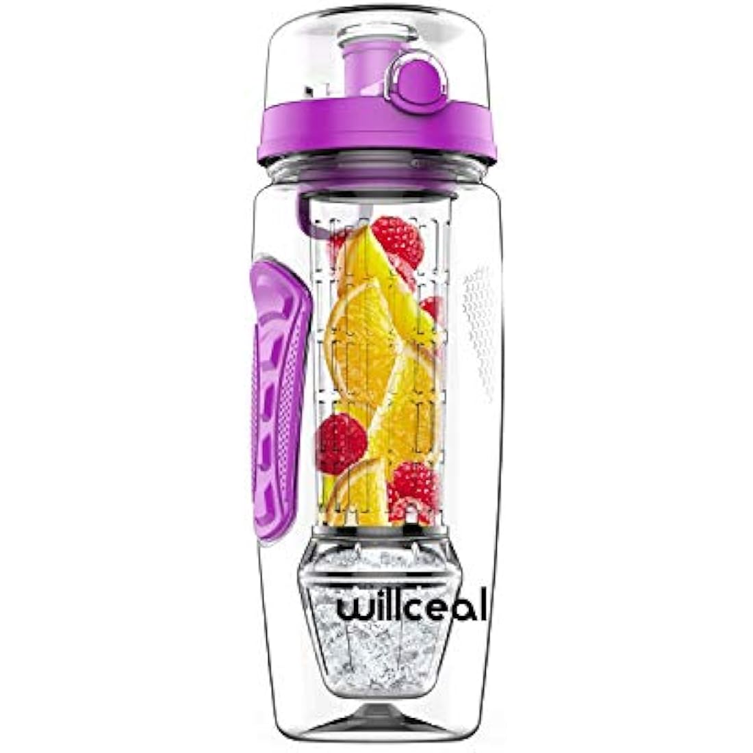 Fruit Infuser Water Bottle – 32oz BPA Free Tritan, Purple