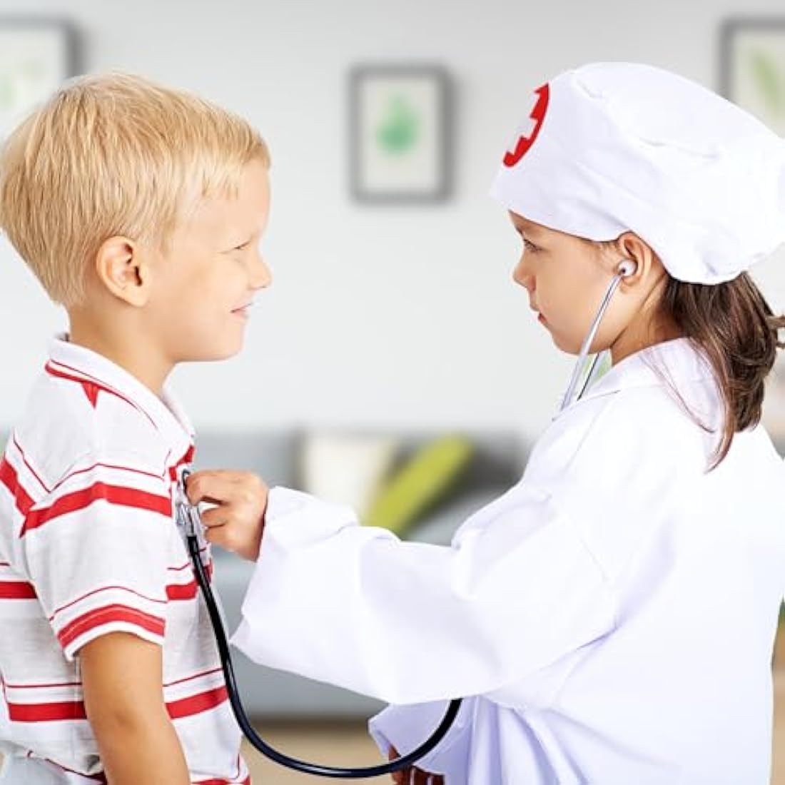 EFO SHM Kids Doctor Kit – 34-Piece Wooden Pretend Play Set with Bag