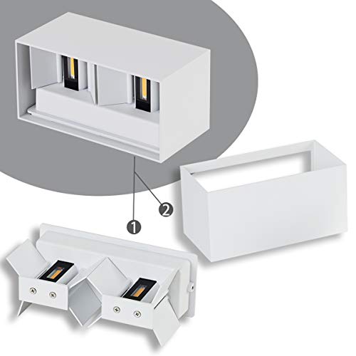 Dr.lazy 20W LED Wall Light | IP65 Waterproof Aluminum Adjustable Sconce