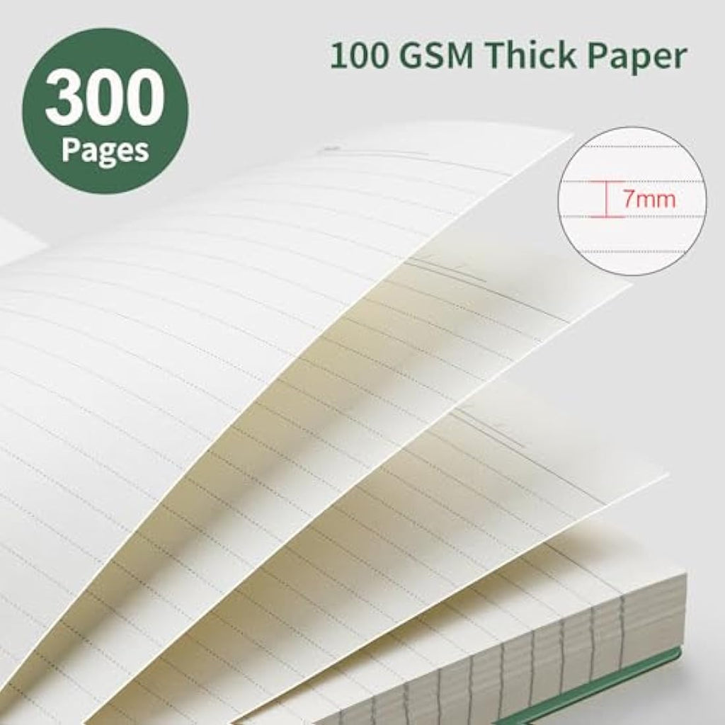 EMSHOI B5 College Ruled Spiral Notebook | 300 Pages 100gsm Journal