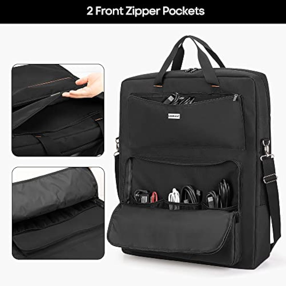 HODRANT Padded Solar Panel Carrying Case for Jackery 100W 200W – Nylon Bag
