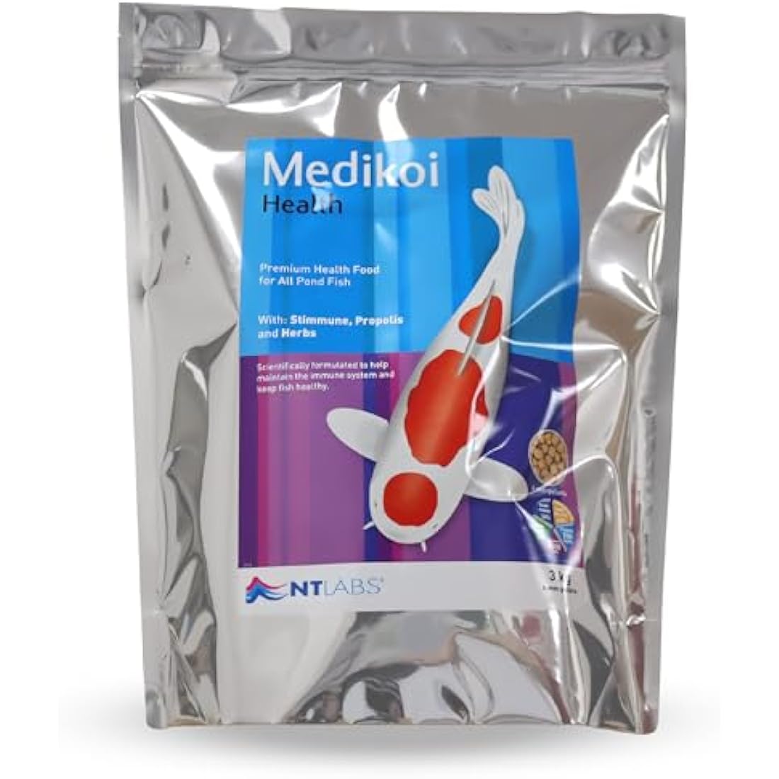 NT Labs Medikoi Health Pond Fish Food with Propolis - 3kg (6mm)