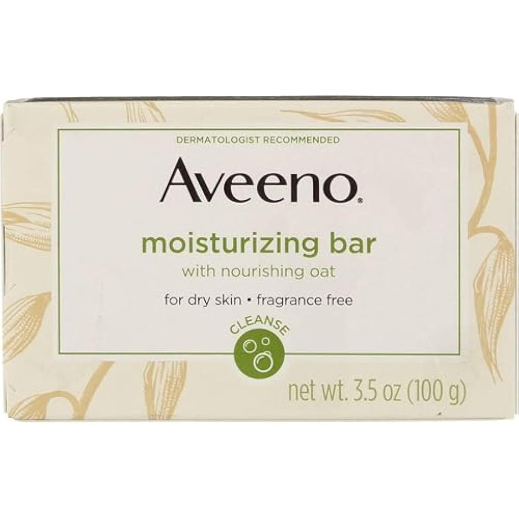 Aveeno Moisturizing Bar for Dry Skin - Gentle Cleanser, 3.5 Oz (2 Pack)