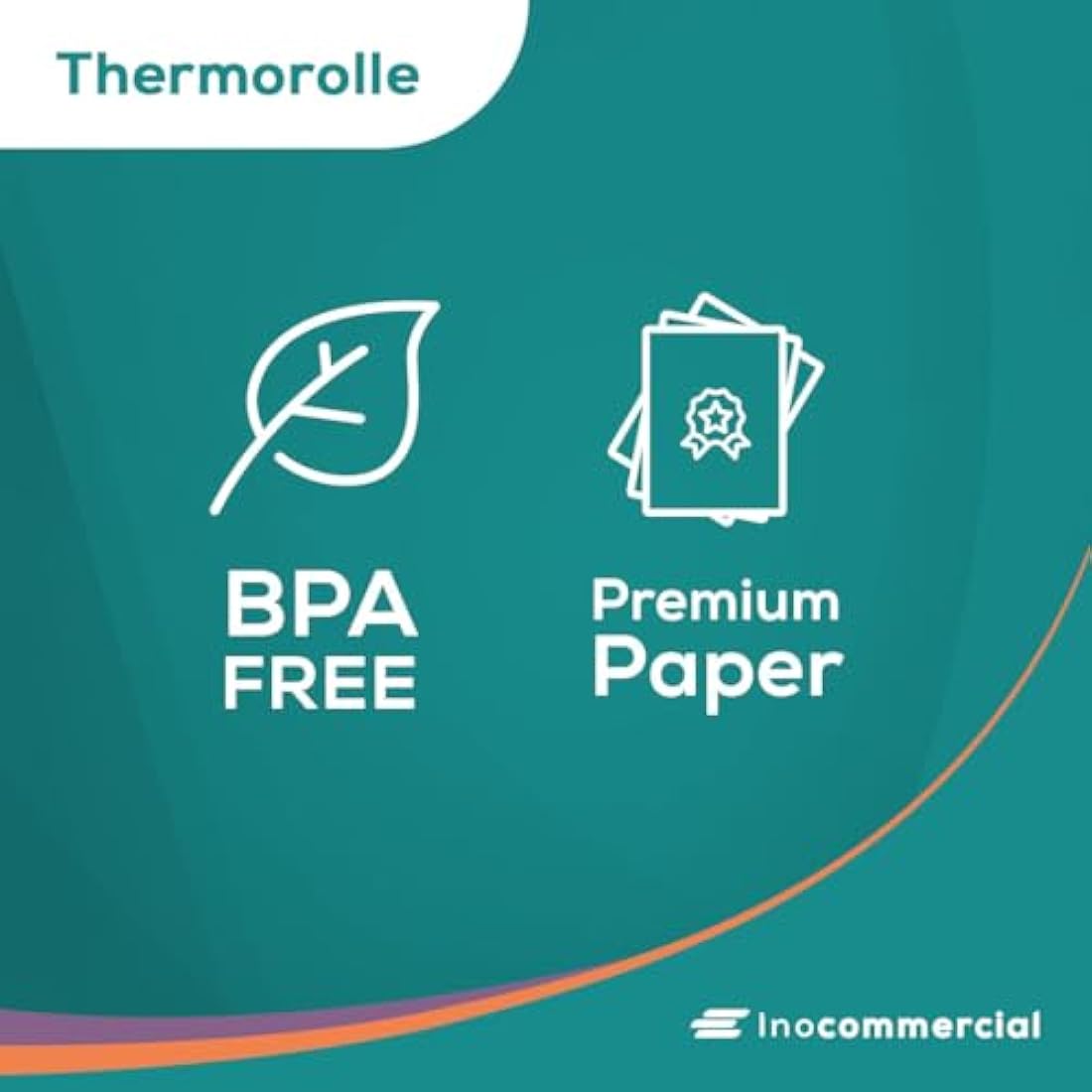 Inoverse Thermal Rolls 57x60x12mm | 50m Receipt Paper | 50 Rolls BPA-Free