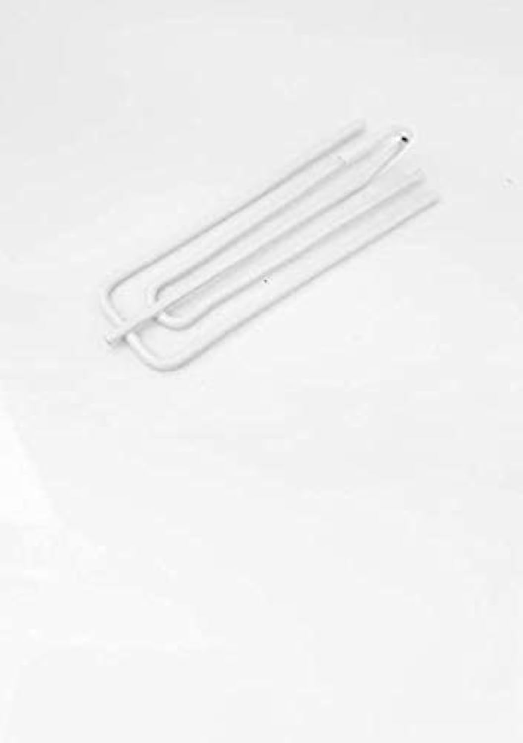 60Pcs White Pinch Pleat Curtain Hooks – Metal Drapery Pins