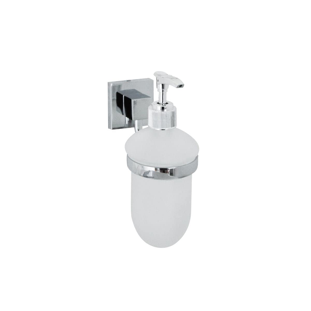 Fackelmann Mare Soap Dispenser – Chrome-Plated Glass, Wall Mounted