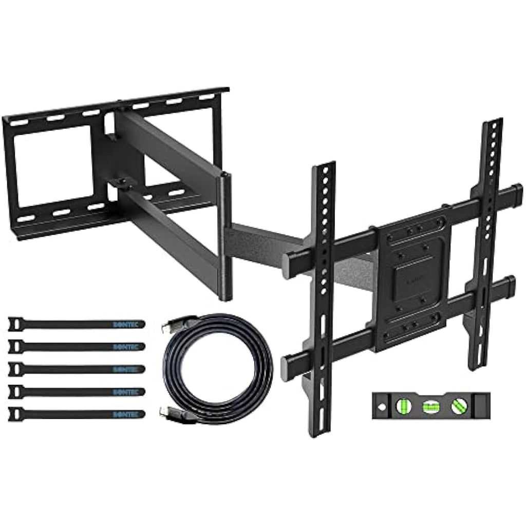 BONTEC Full Motion TV Wall Mount | 32-70 Inch | Extra Long 850mm Arm