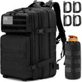 MUCHER 45L Military Tactical Backpack | Molle Survival Rucksack with Bottle Holder