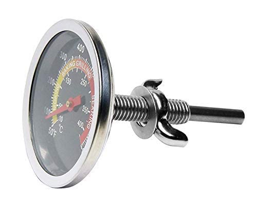 BBQ Thermometer – 6cm Stainless Steel Smoker Grill Gauge