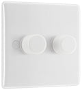 BG Electrical 2-Way Double Dimmer Switch | Nexus 800 Series, 200W