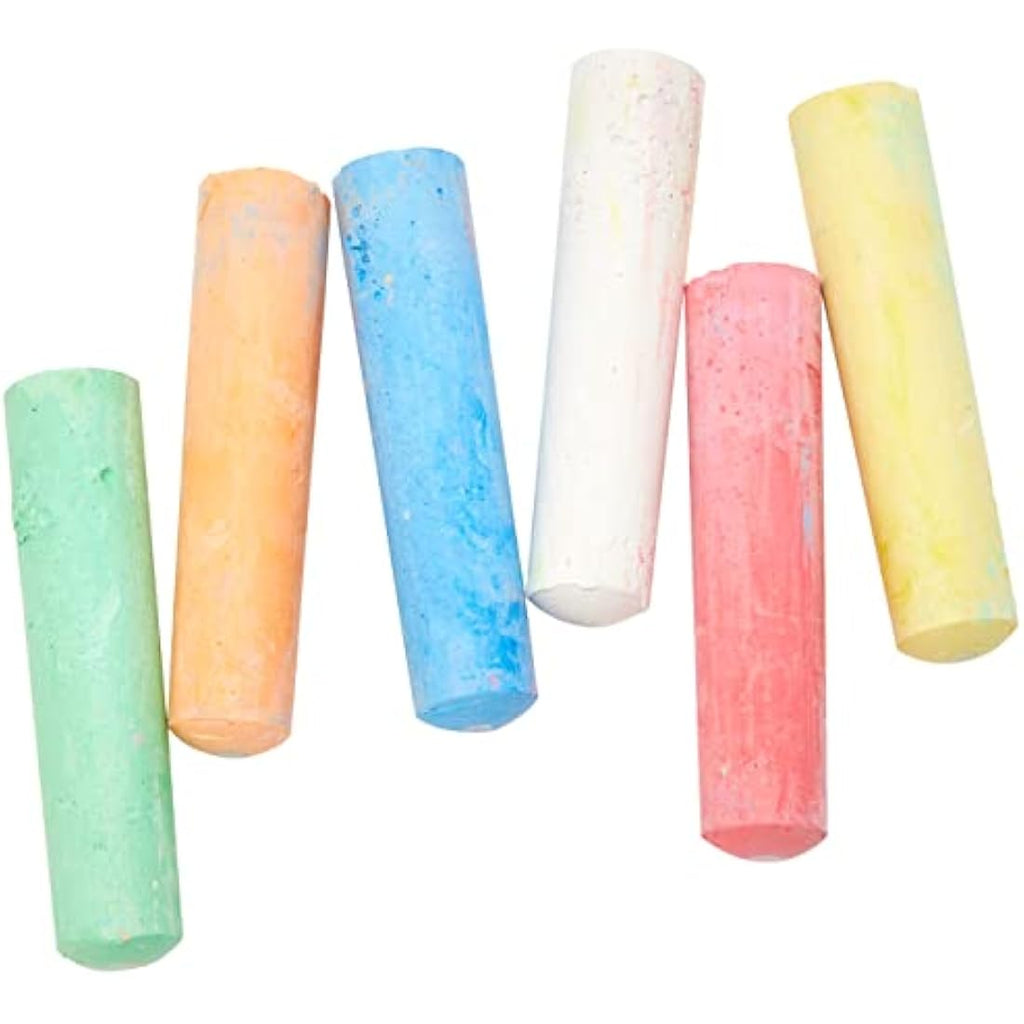Art Box Giant Pavement Chalks - 24 Piece Sidewalk Chalk Tub for Kids
