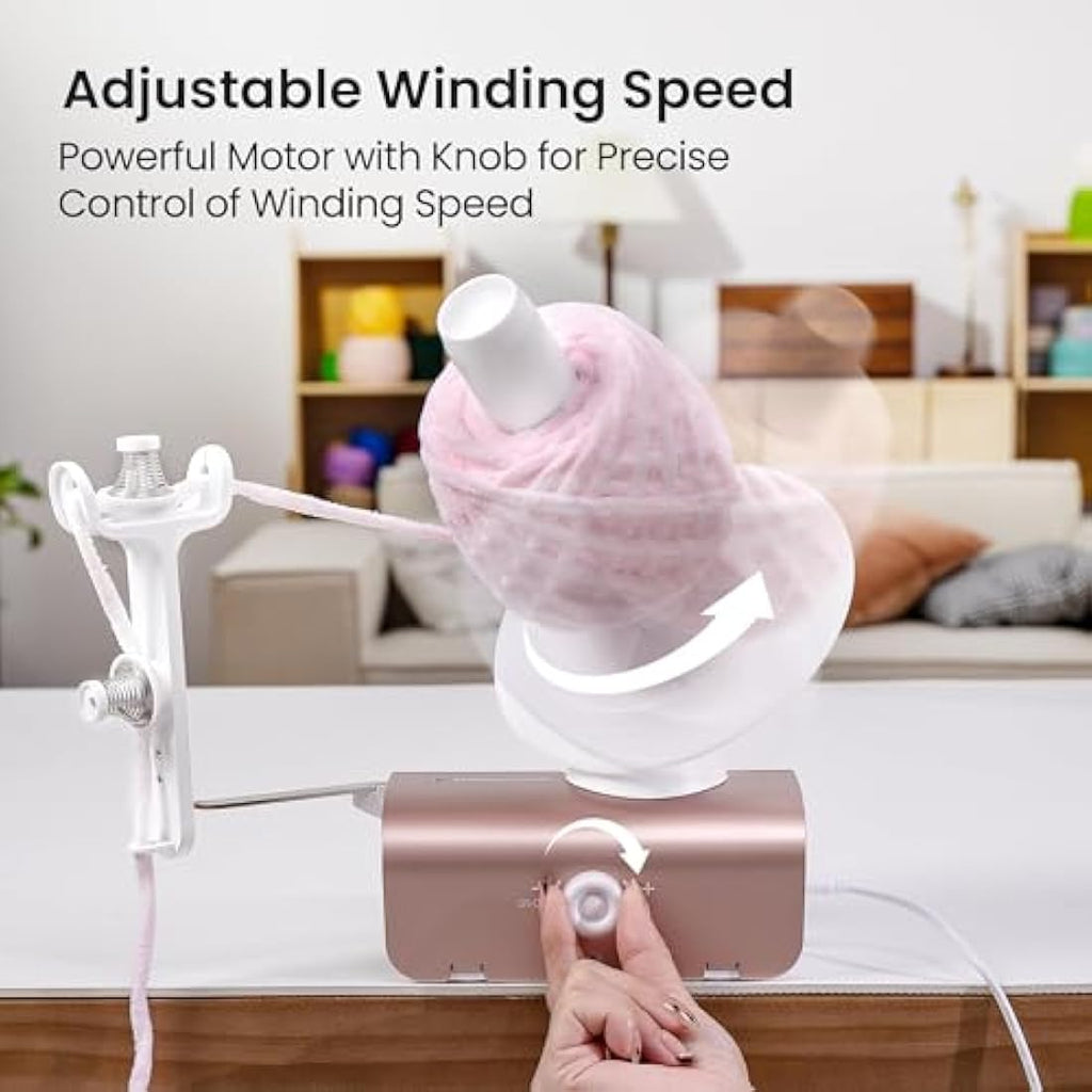Winartton Electric Yarn Winder – 10 oz Large Capacity Automatic Ball Roller