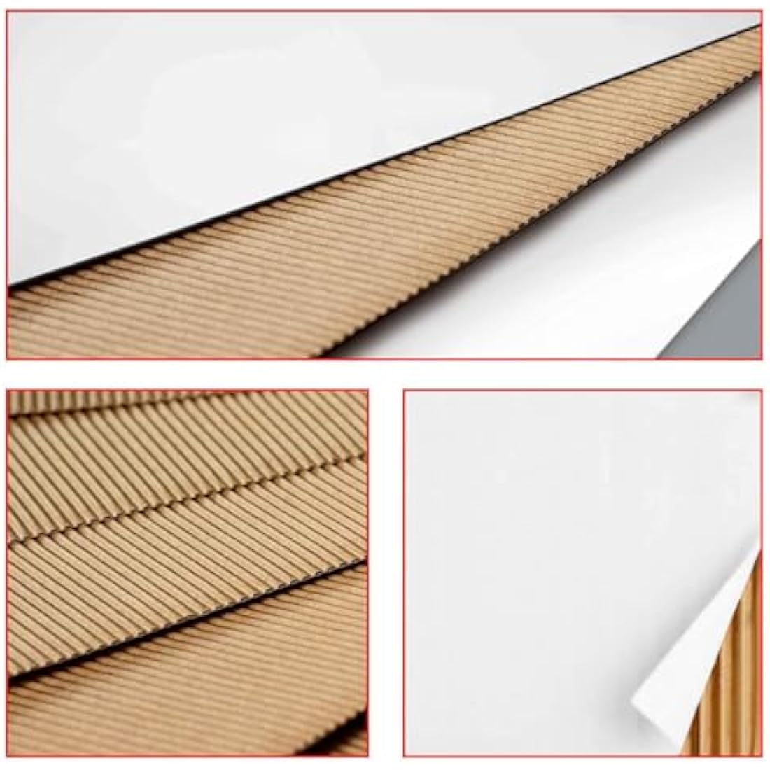 RLAVBL Small White Corrugated Shipping Boxes - 4x4x2 Inch, 25 Pack